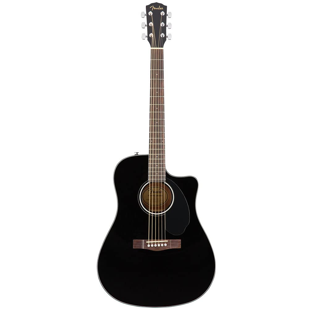 Fender Cd-60Sce Dreadnought Cutaway Acoustic Guitar, Black